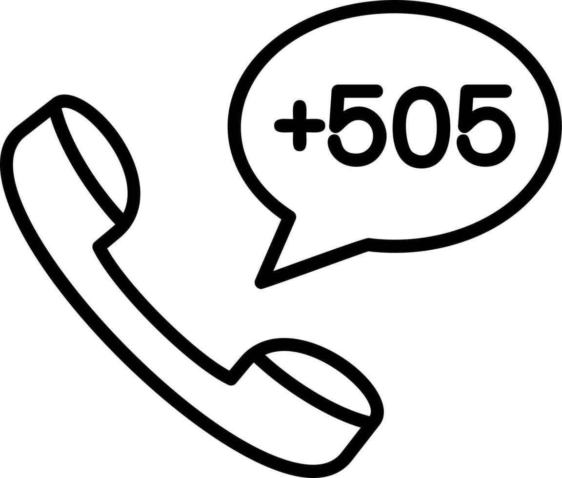 Nicaragua Dial code Vector Icon