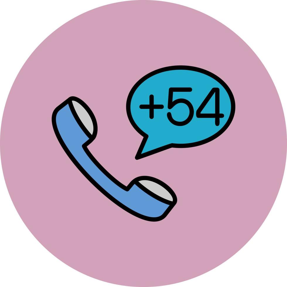 Argentina Dial code Vector Icon