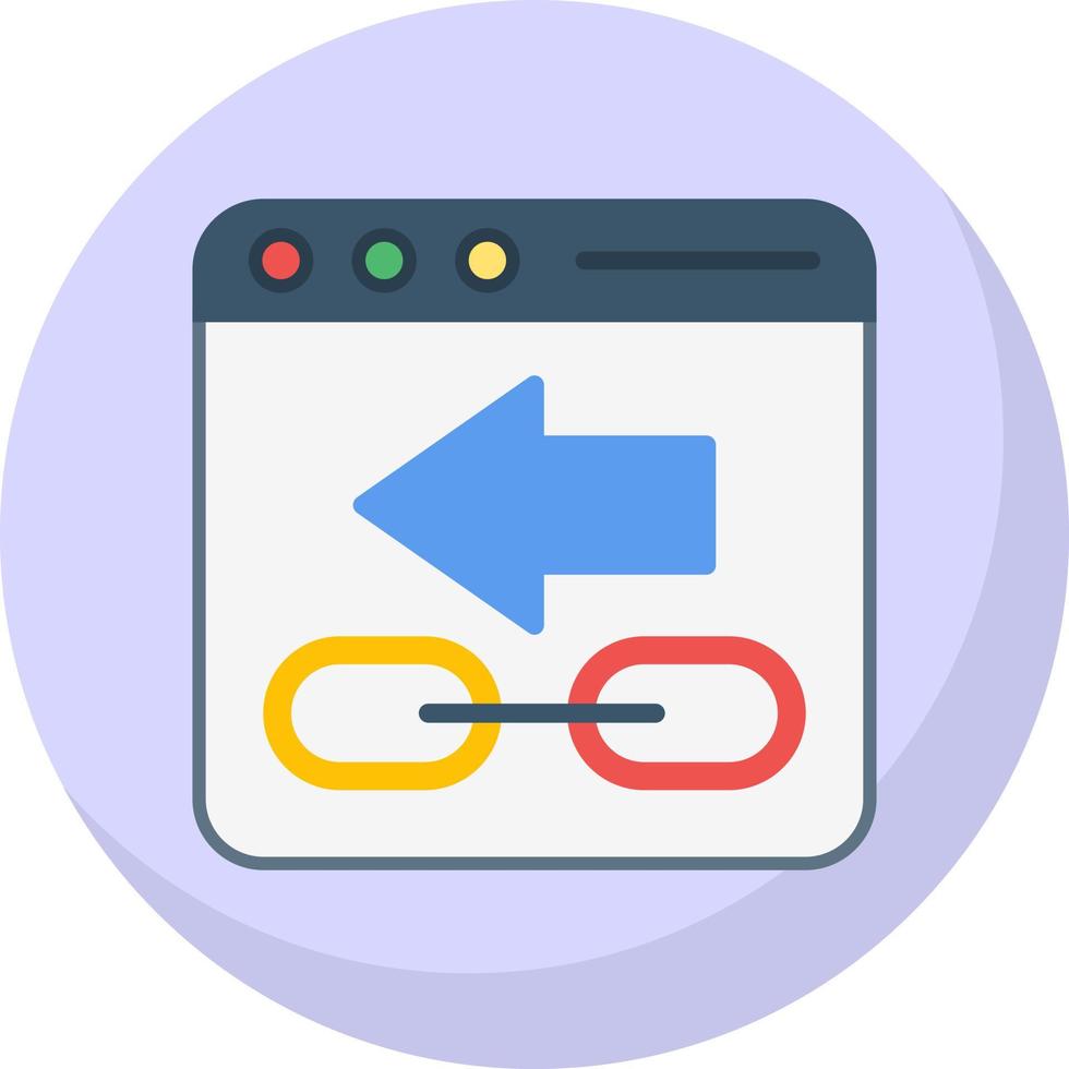 Backlink Vector Icon Design