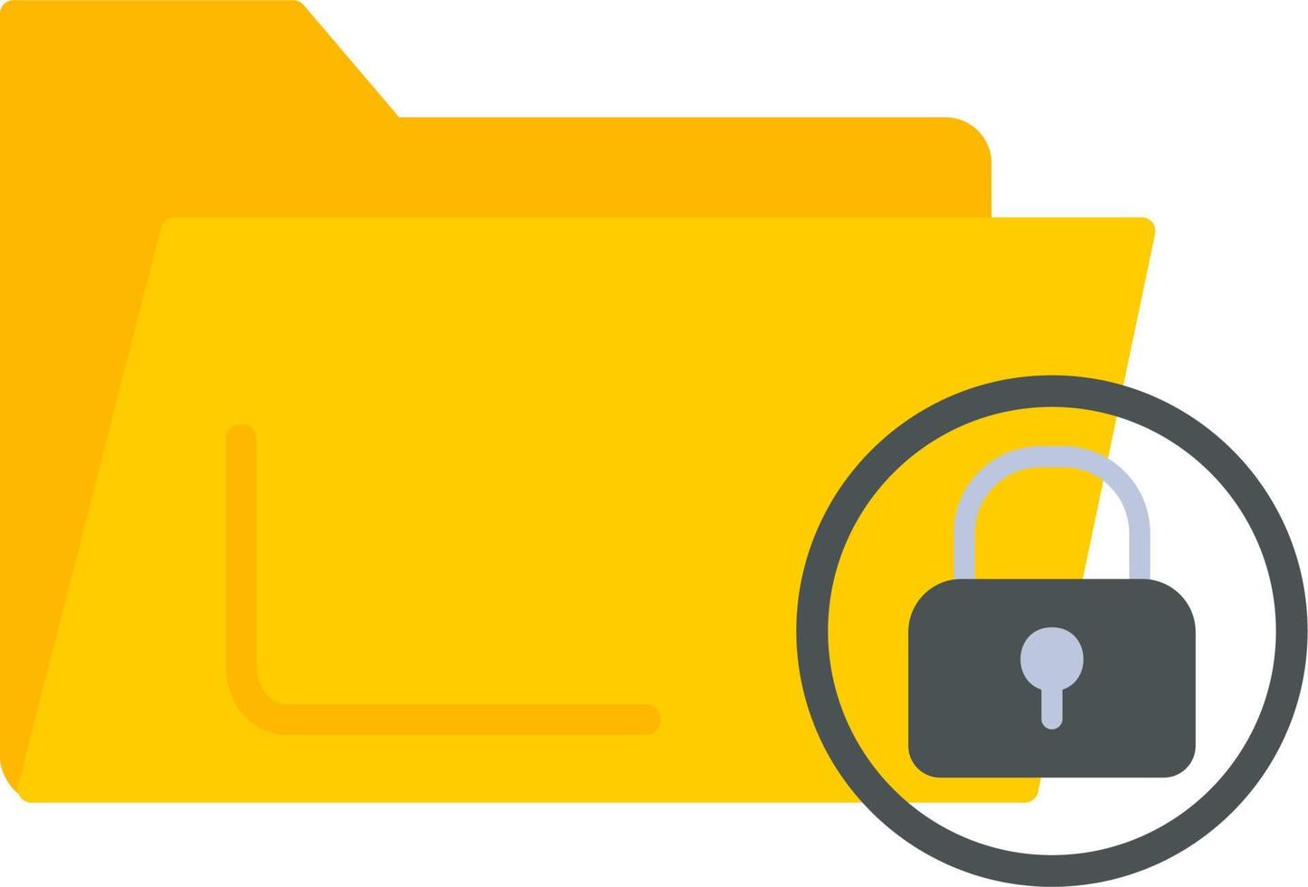 Folder Lock Vector Icon