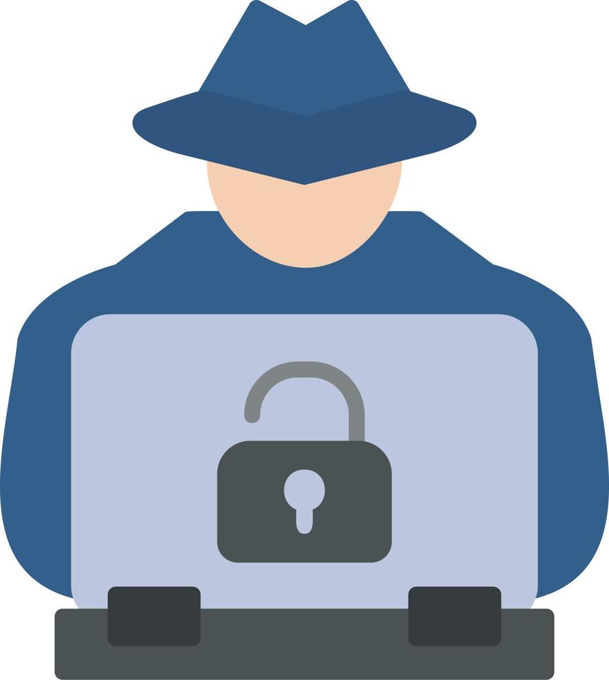 Hacker Cyber Attack Vector Icon