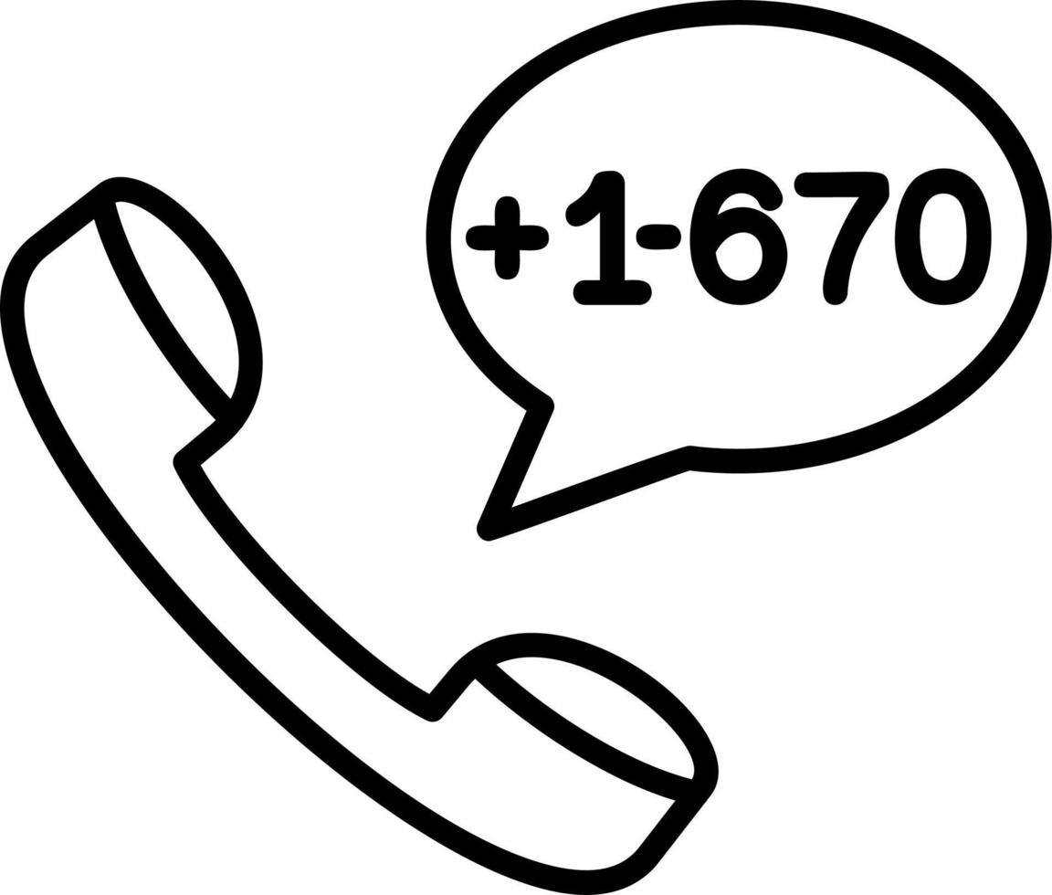 Northern Mariana Islands Dial code Vector Icon