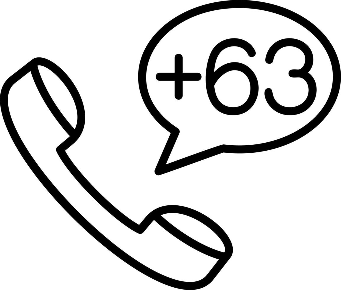 Philippines Dial code Vector Icon