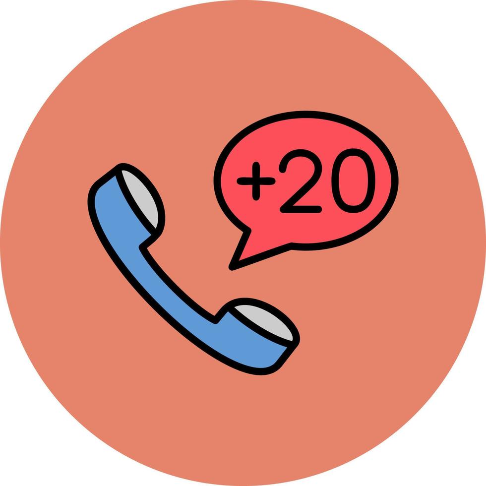 Egypt Dial code Vector Icon