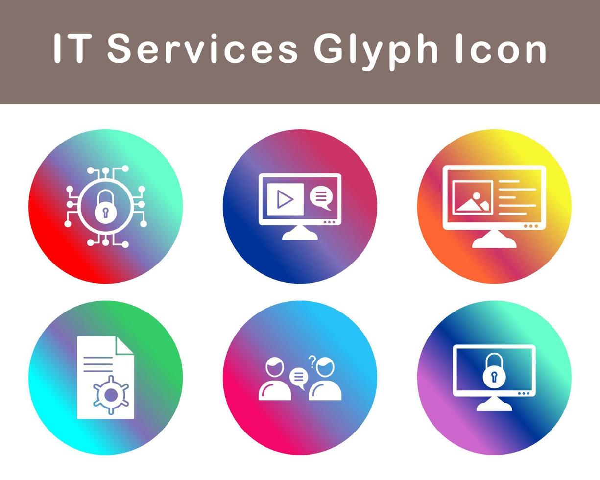 IT Services Vector Icon Set
