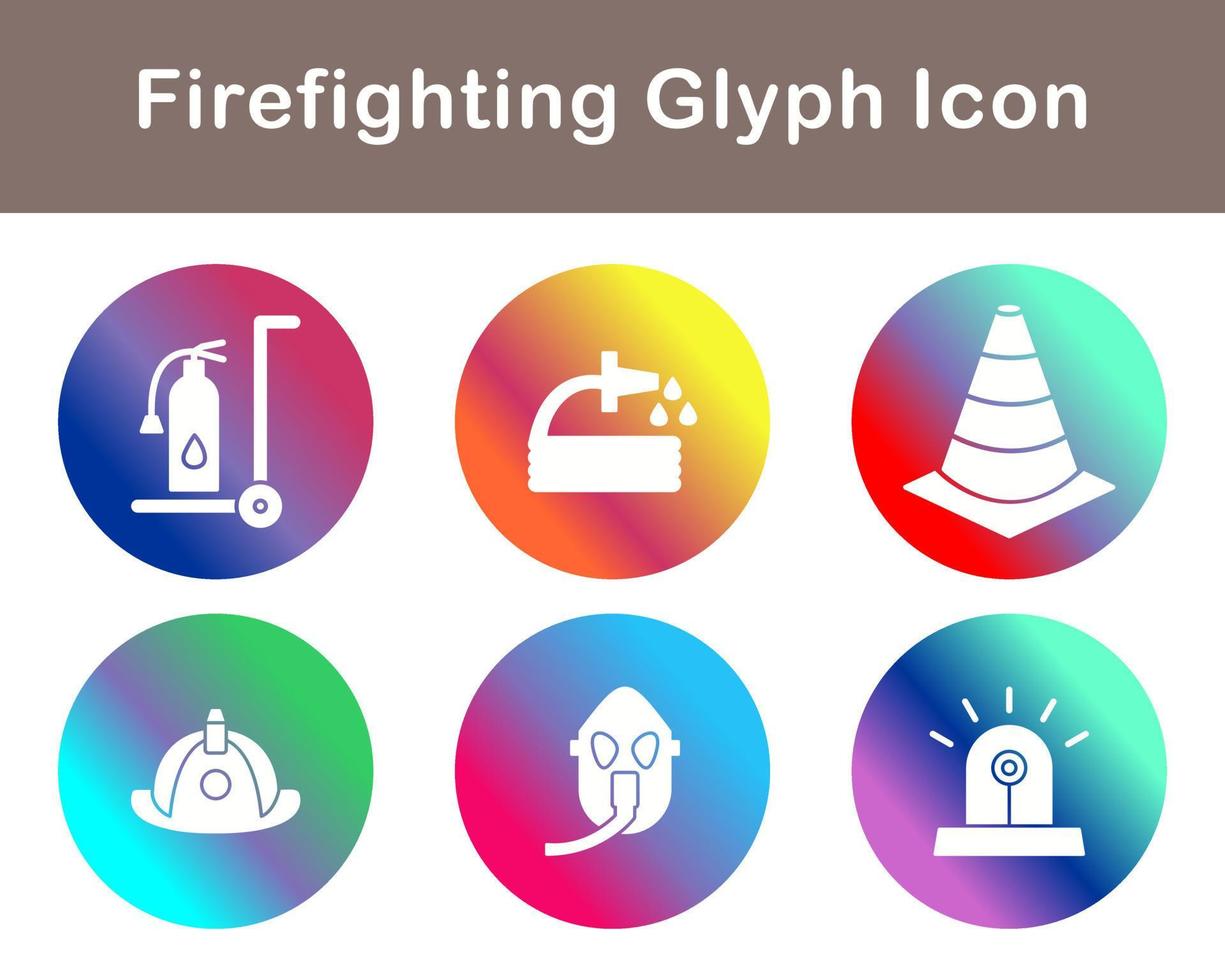 Firefighting Vector Icon Set