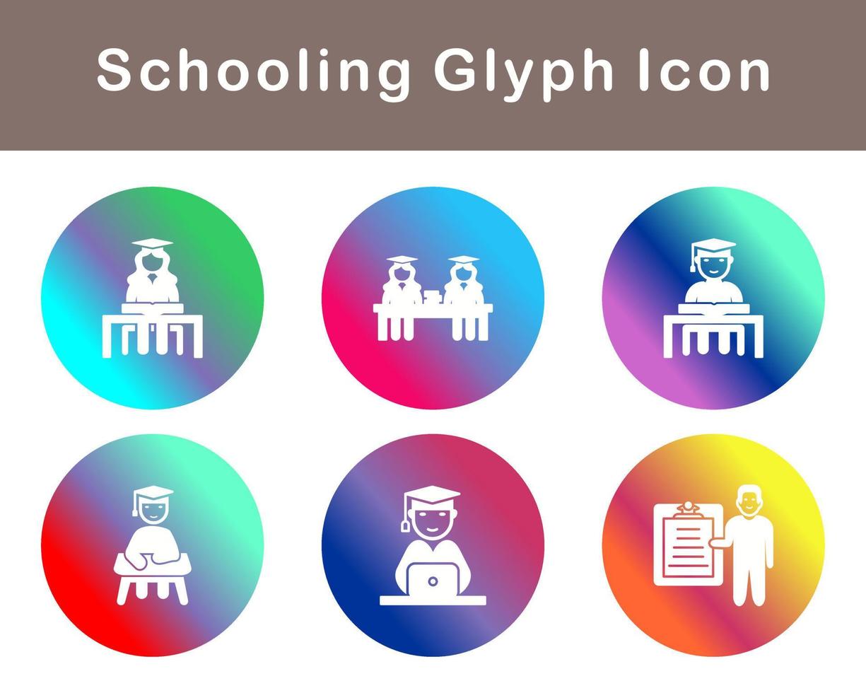 Schooling Vector Icon Set