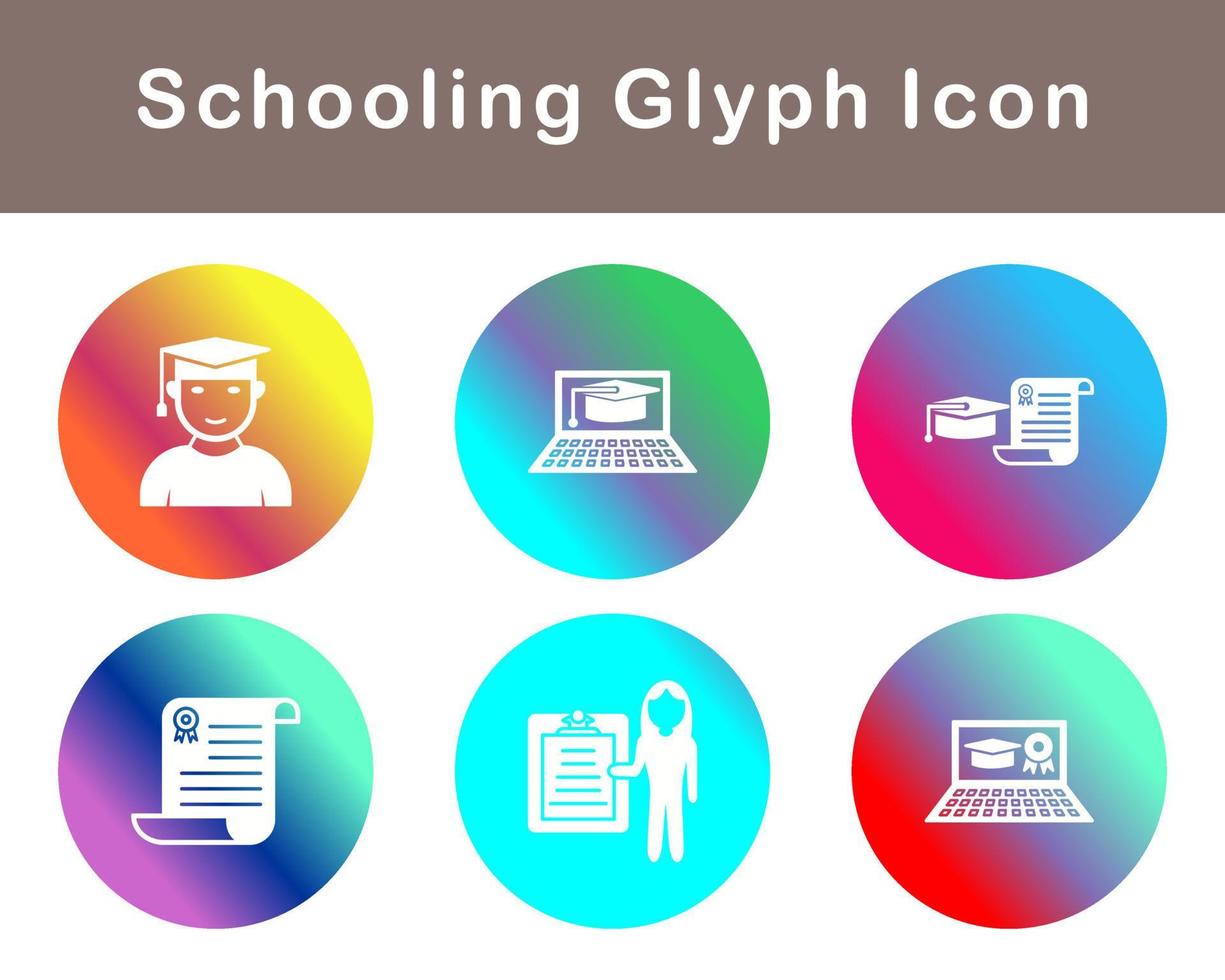 Schooling Vector Icon Set