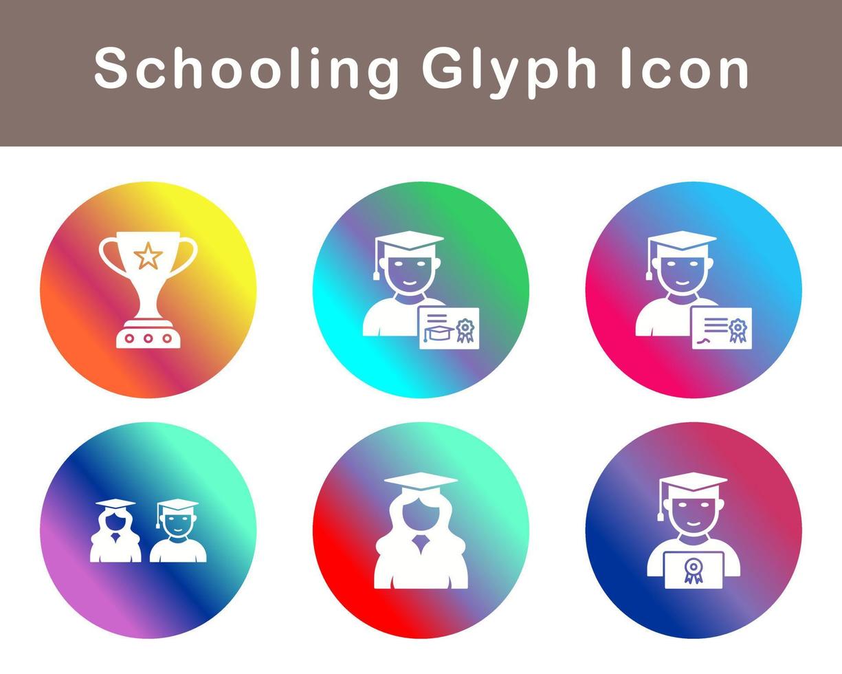 Schooling Vector Icon Set