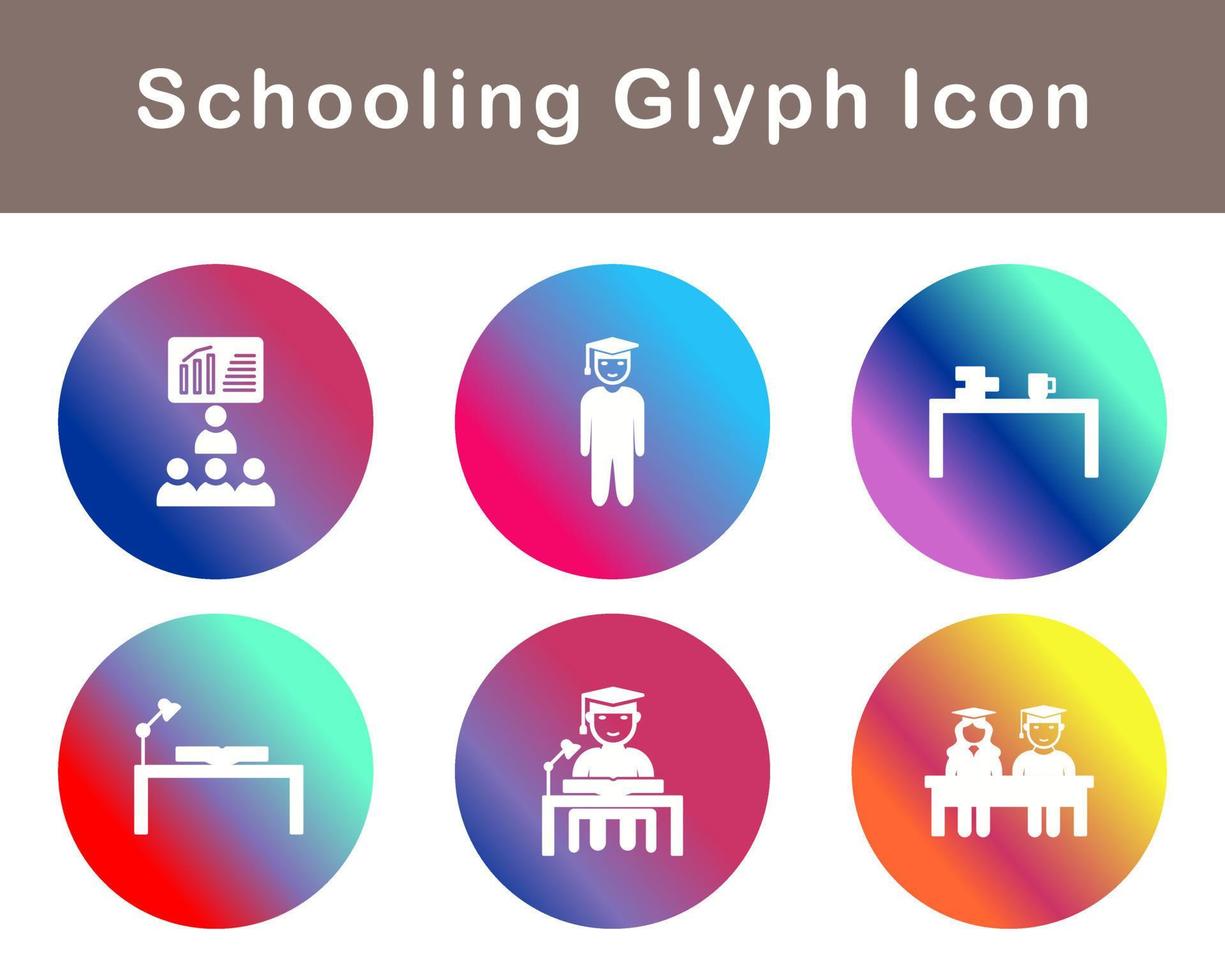 Schooling Vector Icon Set