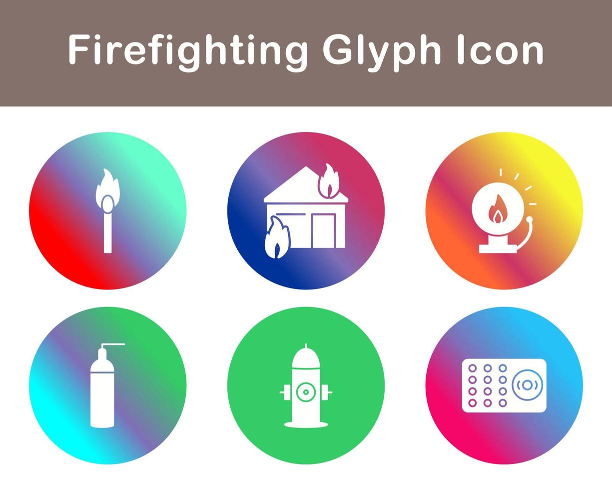 Firefighting Vector Icon Set