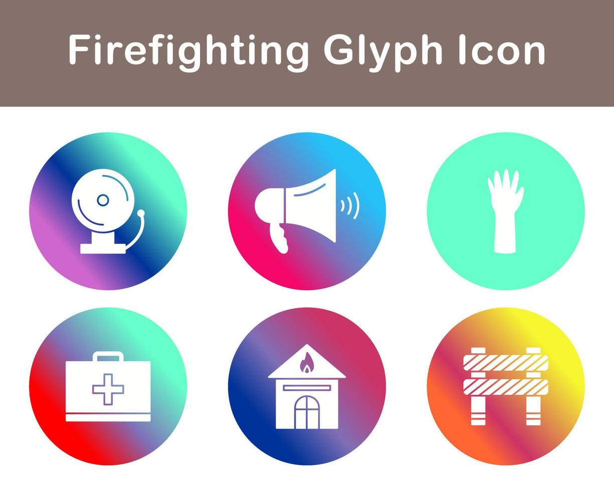 Firefighting Vector Icon Set