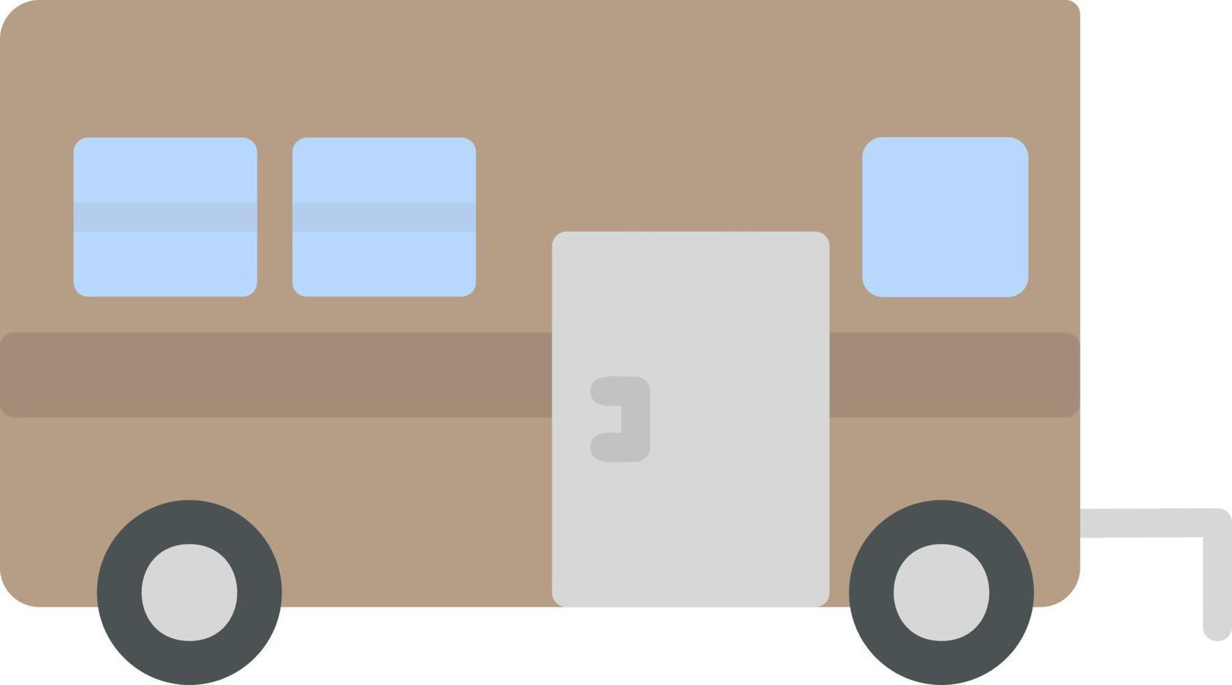 Camper Van Vector Icon