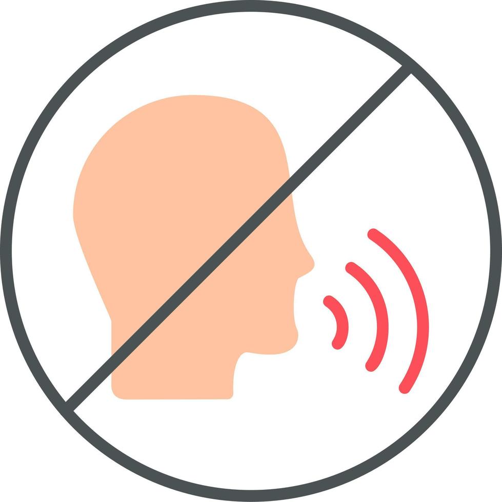 No Talking Vector Icon