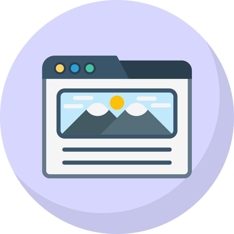 Landing Page Vector Icon Design