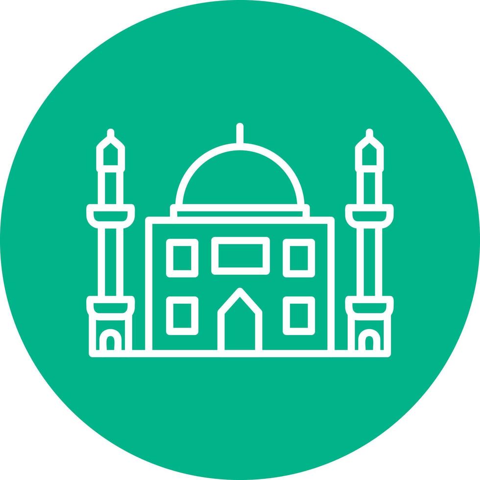 icono de vector de mezquita