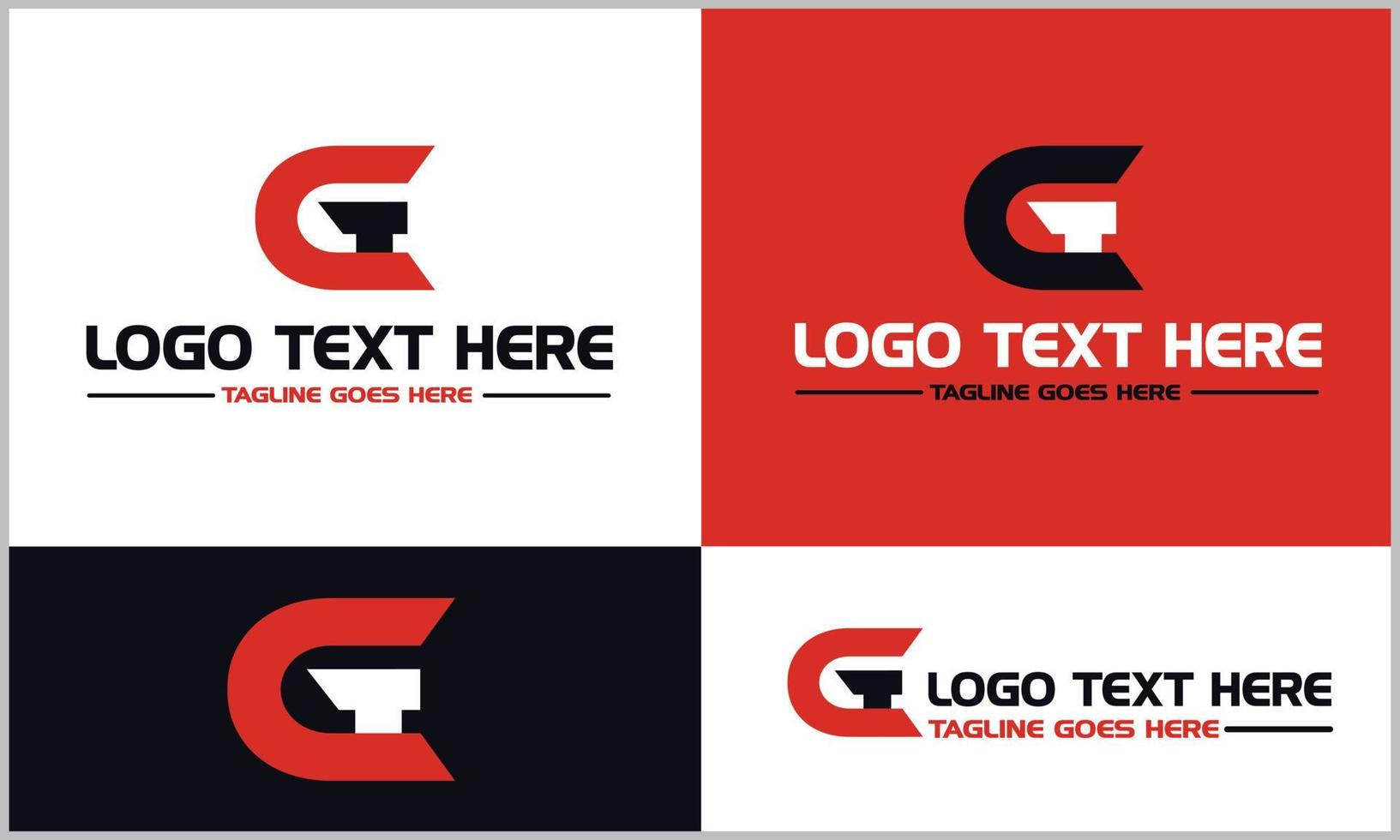 G Abstract Alphabet Letter Logo Design Set vector