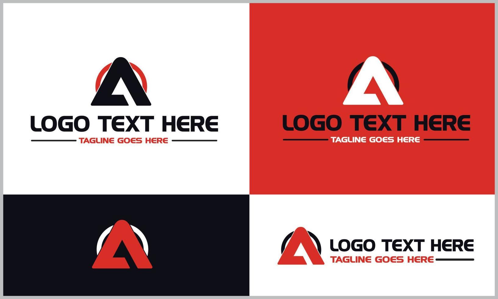 A Abstract Alphabet Letter Logo Design Set vector
