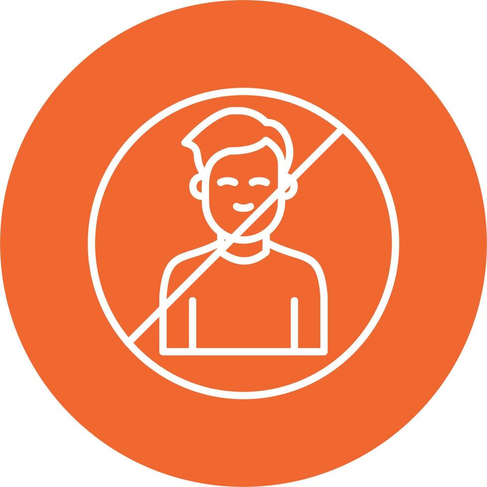 Man Blacklist Vector Icon