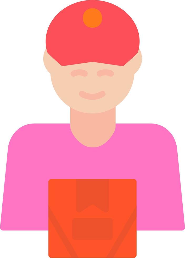 Delivery Man Vector Icon