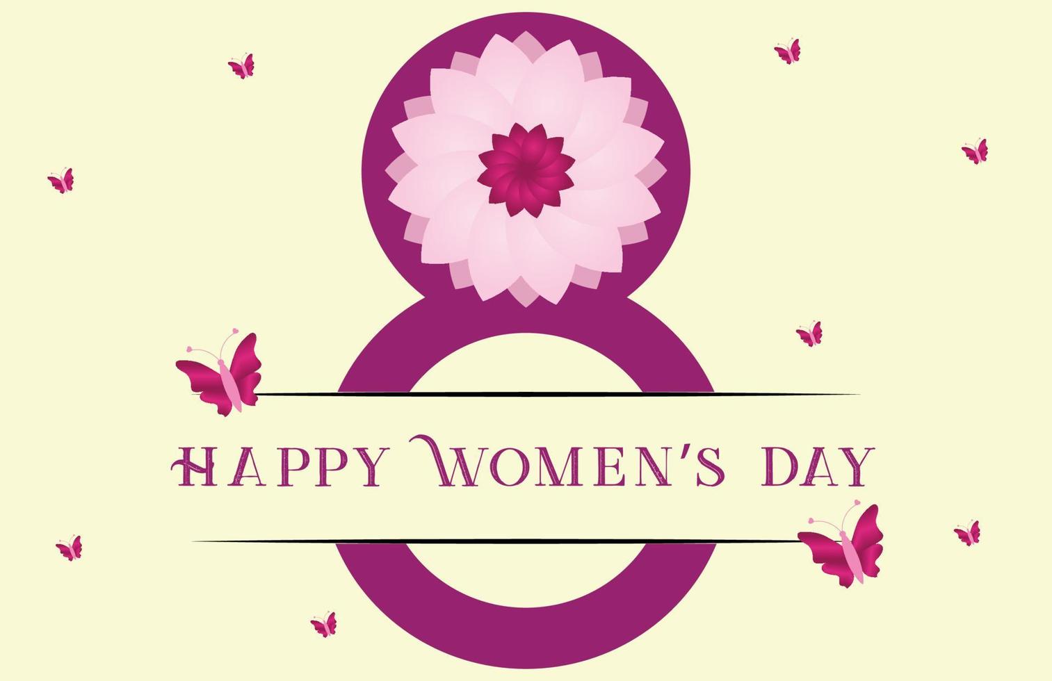 Happy women's day greeting card design. Women's day poster design ...