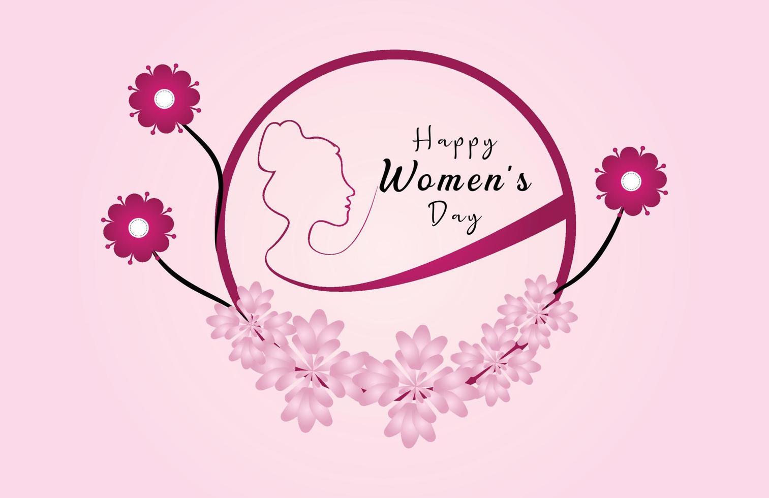 Happy women's day poster design. Women's day greeting card design ...