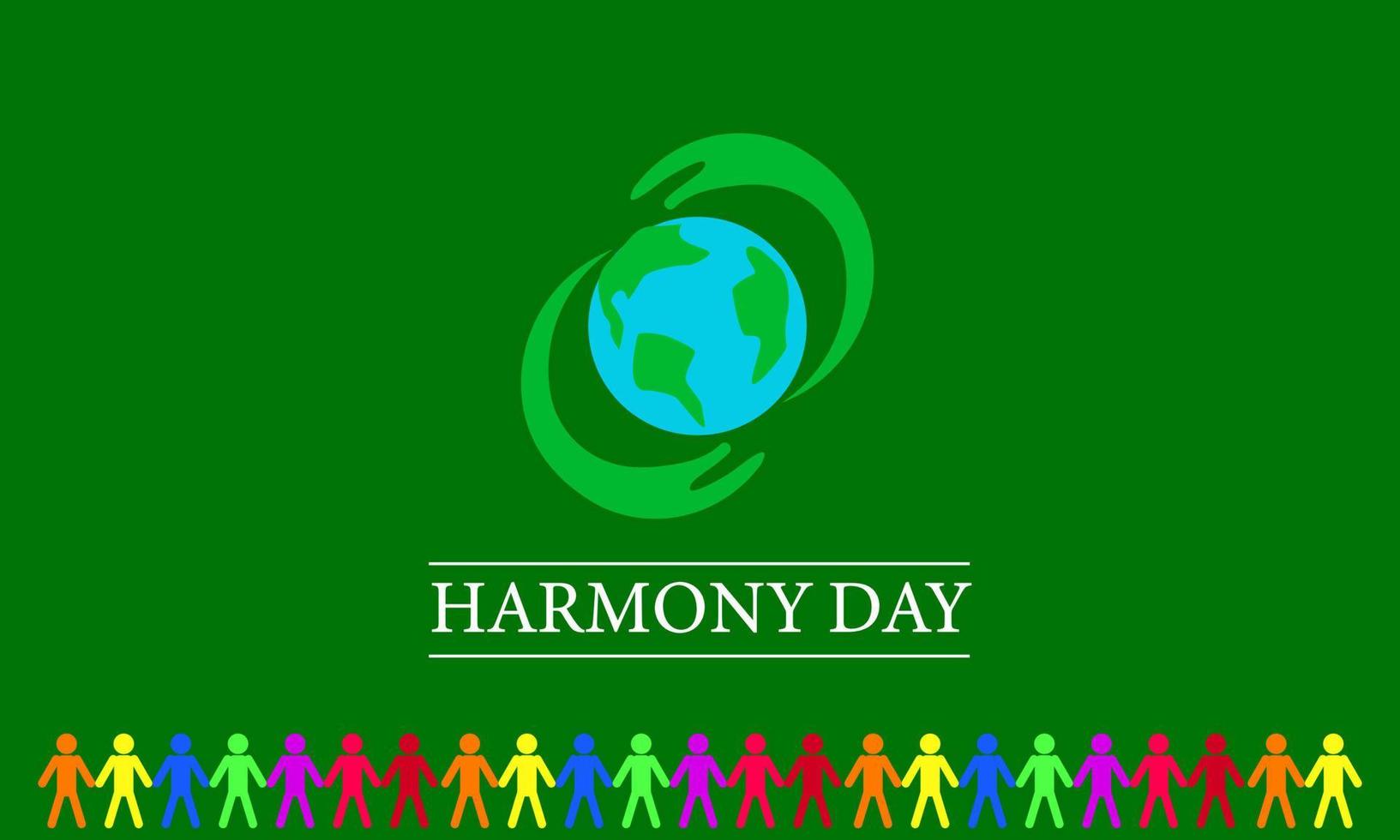 Harmony day. big day background good for backdrops and special day emblems vector