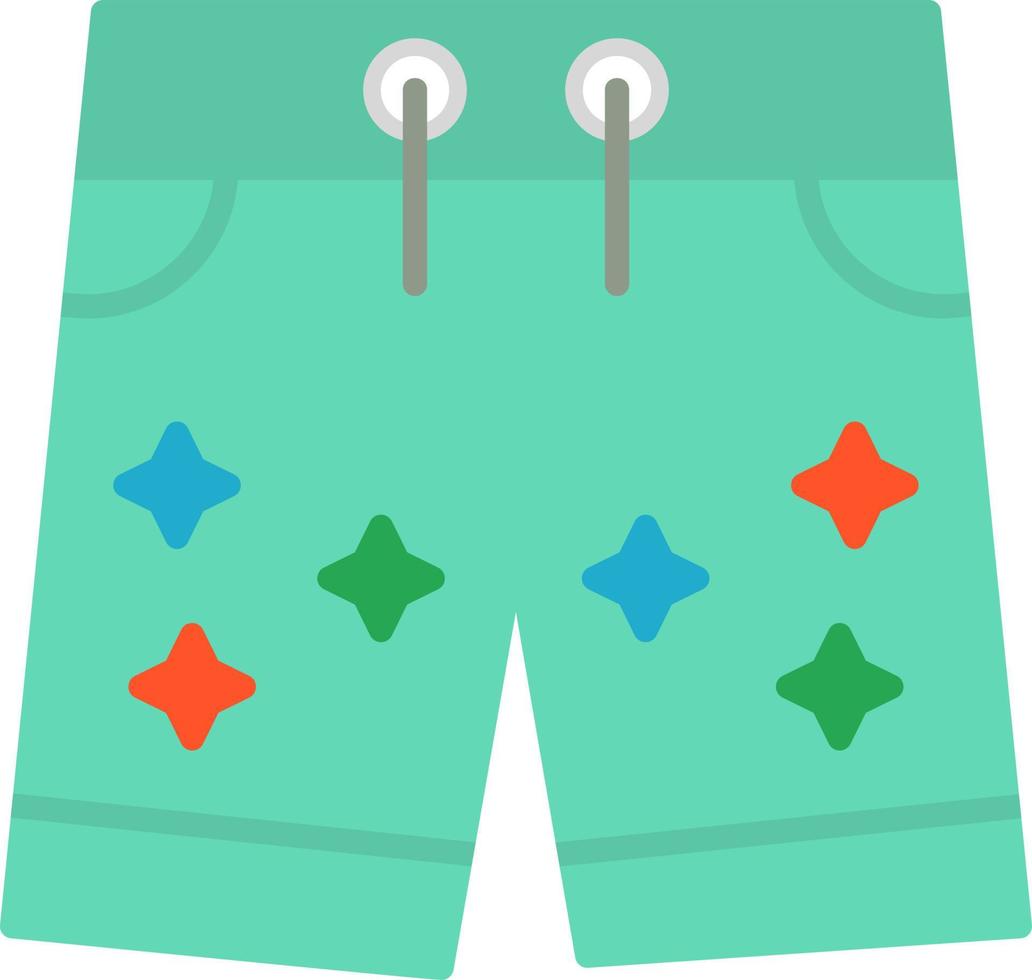 icono de vector de pantalones cortos de natación