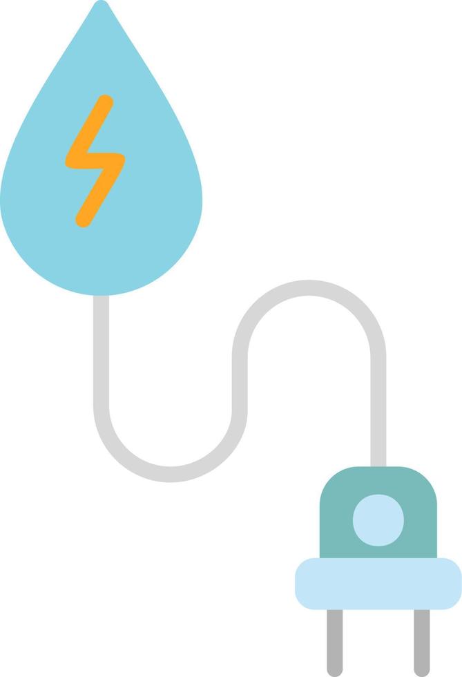 icono de vector de energía hidroeléctrica