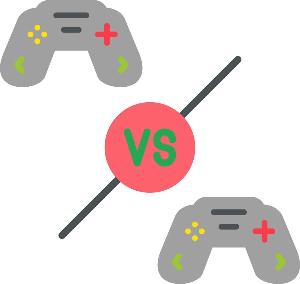 jugador vs jugador vector icono