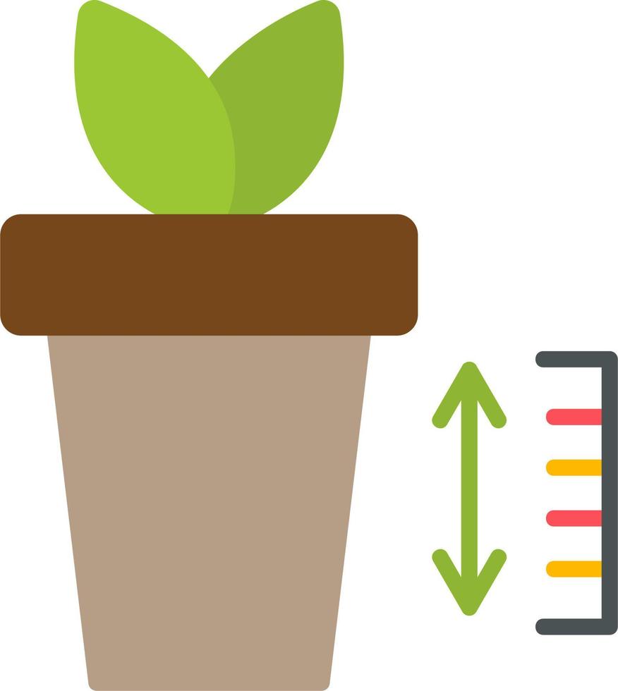 Plant Growth Chart Vector Icon