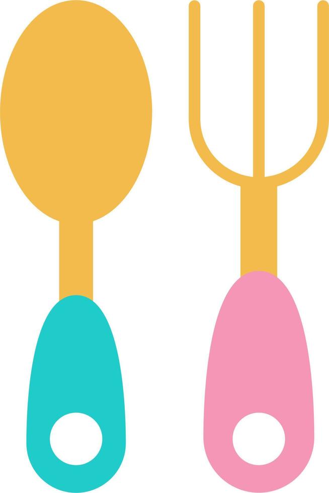 Baby Cutlery Vector Icon