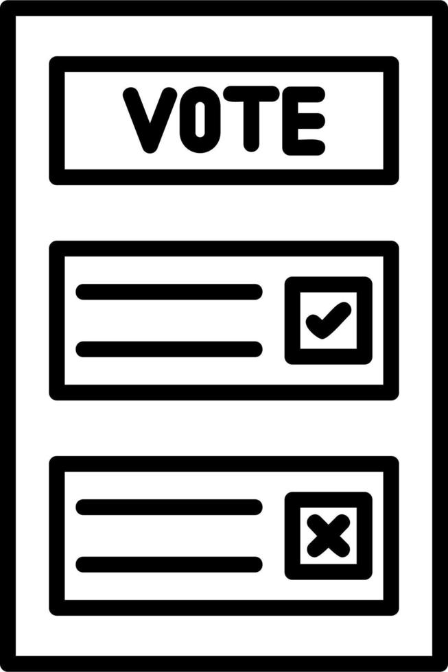Ballot Vector Icon