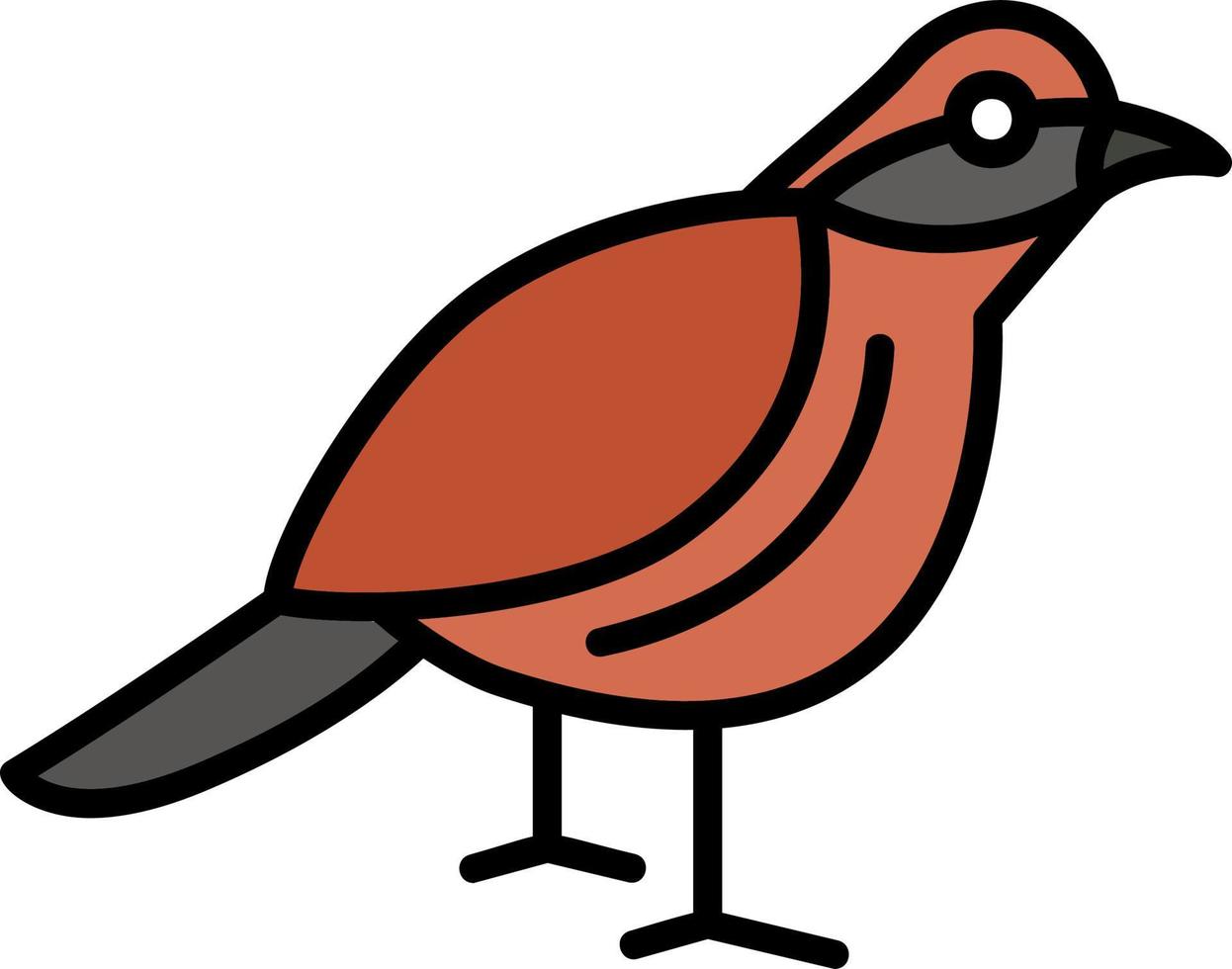 Crossbill Vector Icon