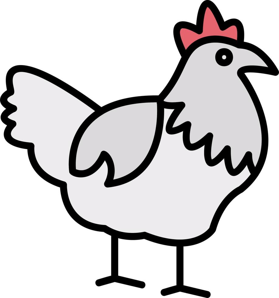 gallina vector icono