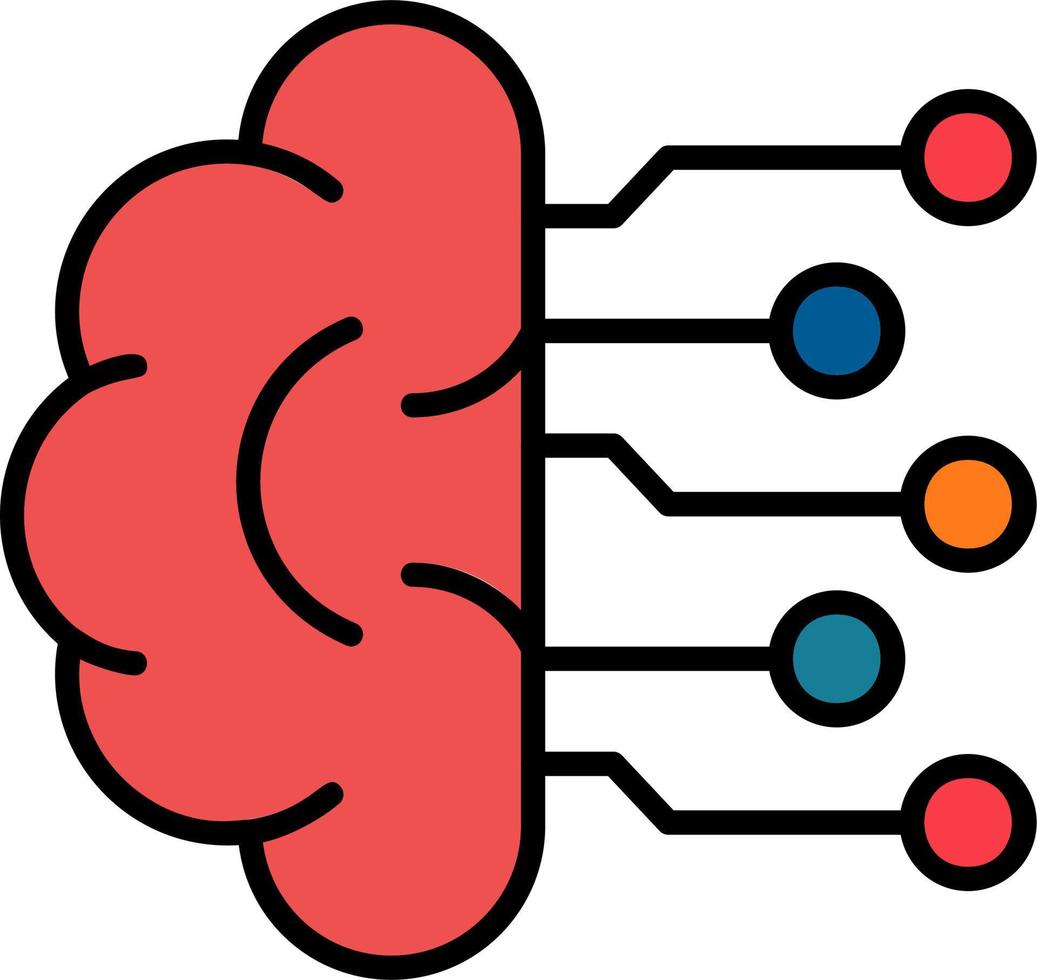 icono de vector de inteligencia artificial