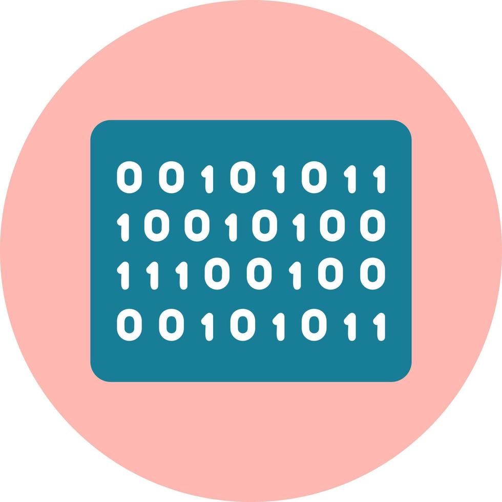 Binary Code Vector Icon