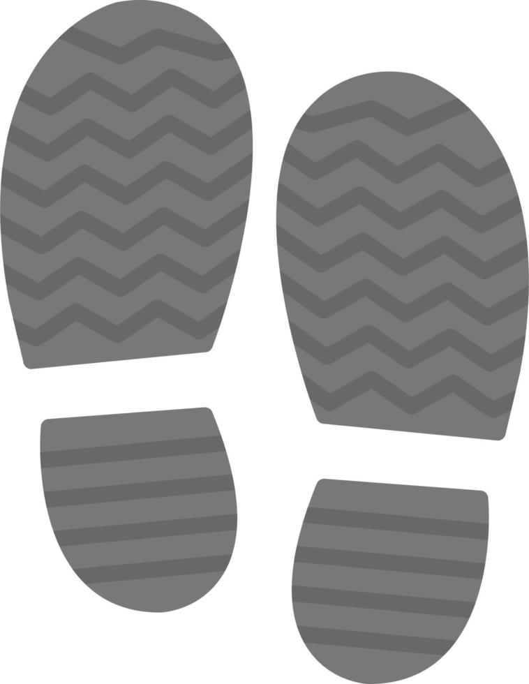 Shoe print Vector Icon