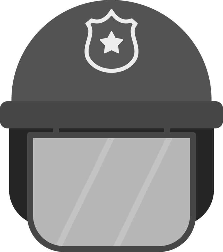 policía casco vector icono