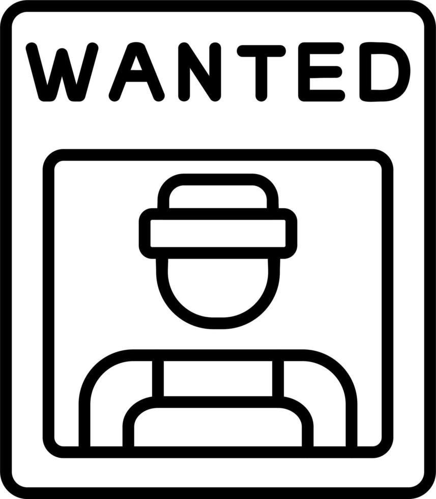 Wanted Vector Icon