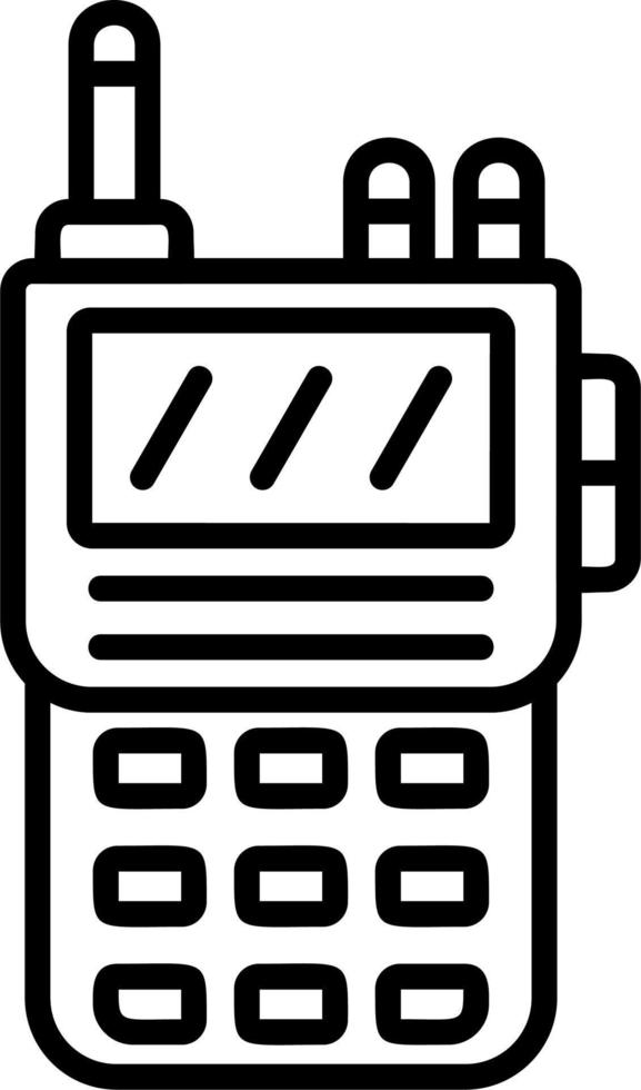 icono de vector de walkie-talkie