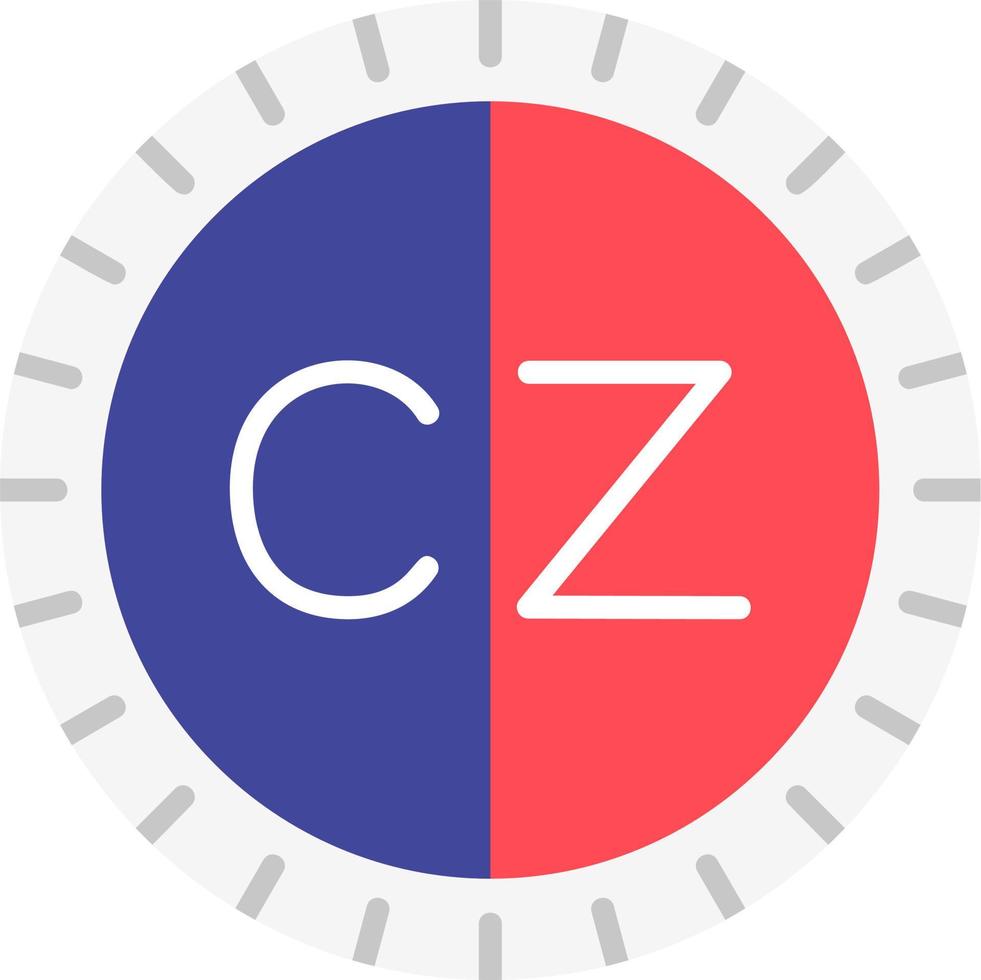 Czech Republic Dial code Vector Icon