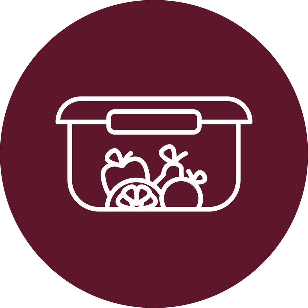 Food Container Vector Icon