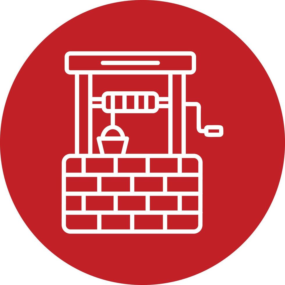 Water Well Vector Icon