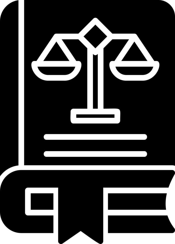 Law Book Vector Icon