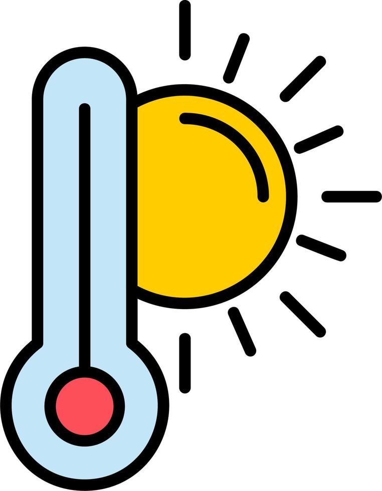 icono de vector de alta temperatura