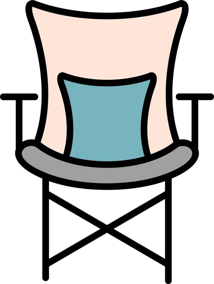 Camping Chair Vector Icon