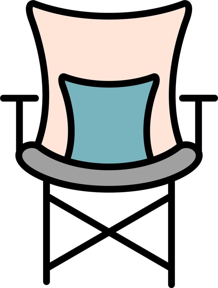 Camping Chair Vector Icon