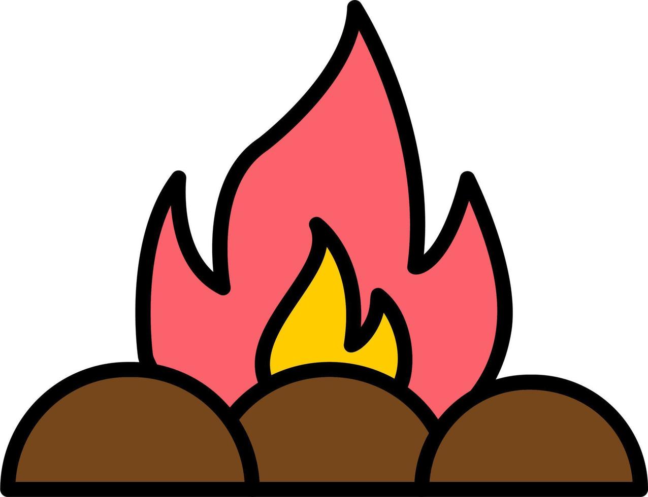 Campfire Vector Icon