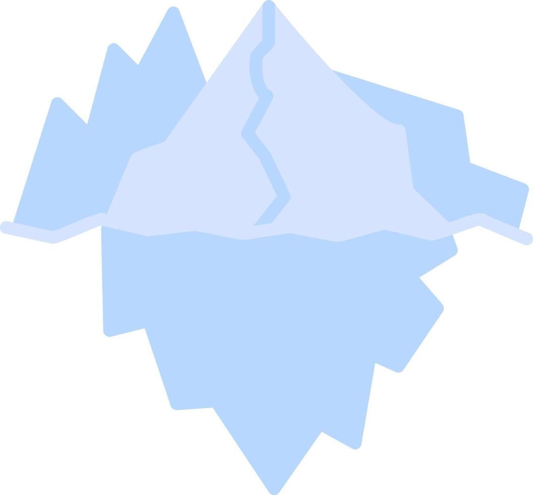 icono de vector de iceberg